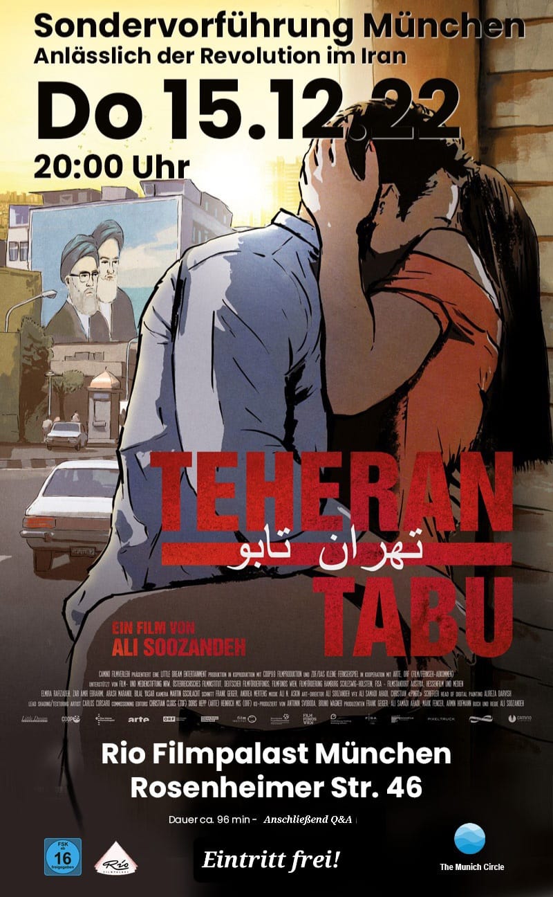 Kinovorführung Tehran Tabu The Munich Circle